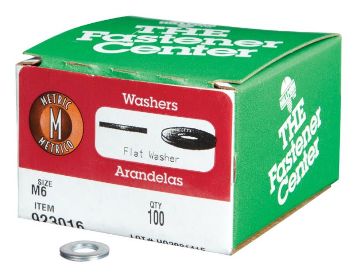 (image for) Zinc-Plated Steel M6 mm Flat Washer 100 pk