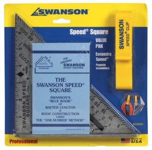 (image for) 7.25 in. L x .875 in. H Aluminum Speed Square Silver
