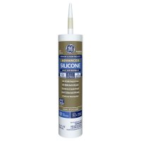 (image for) GE Advanced Almond Silicone 2 Window and Door Caulk Sealant 10.1