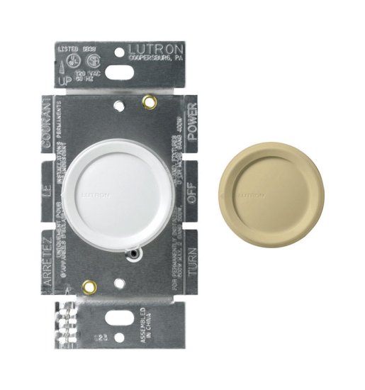 (image for) Multicolored 600 watts Rotary Dimmer Switch 1 pk