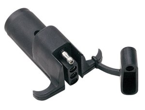(image for) 6 Round to 4 Flat Trailer Adapter