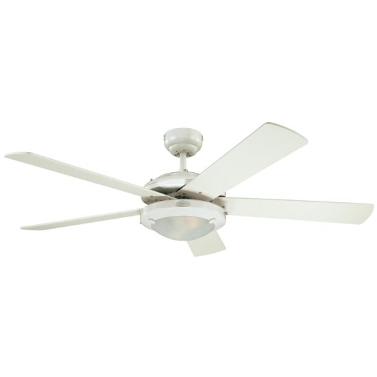 (image for) 52 in. White LED Indoor Ceiling Fan