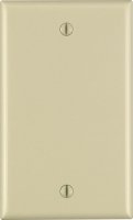 (image for) Ivory 1 gang Thermoset Plastic Blank Wall Plate 1 pk