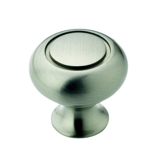 (image for) Round Cabinet Knob 1-1/4 in. Dia. 1-3/16 in. Sat
