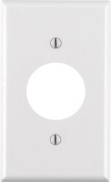 (image for) White 1 gang Thermoset Plastic Outlet Wall Plate 1 pk