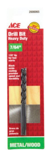 (image for) 7/64 in. x 2-5/8 in. L High Speed Steel Drill Bit Set 2 pc.