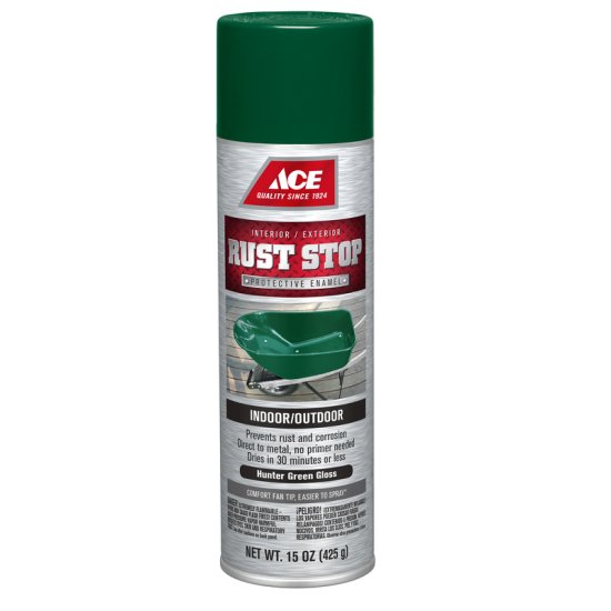 (image for) Rust Stop Gloss Hunter Green Spray Paint 15 oz.
