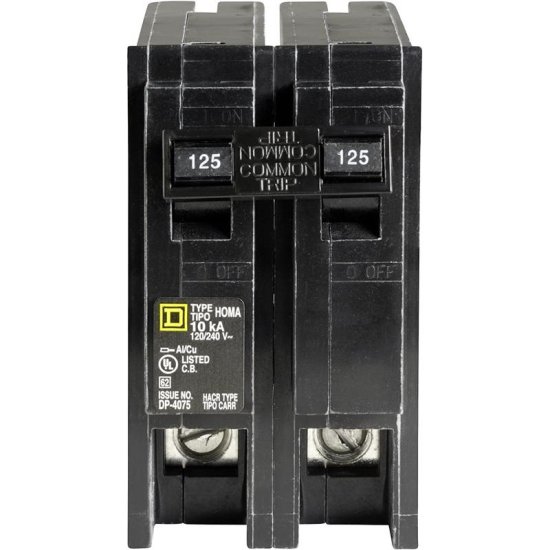 (image for) Square D 125 amps 2-Pole Circuit Breaker