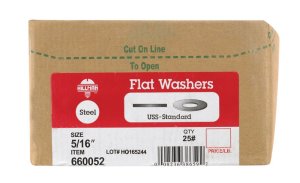 (image for) Zinc-Plated Steel 5/16 USS Flat Washer 2175 pk