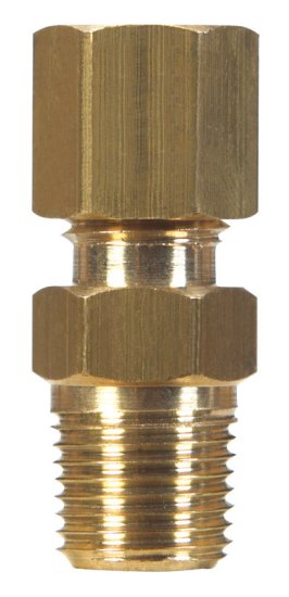 (image for) 1/4 in. Compression x 1/8 in. Dia. Compression Brass Connect