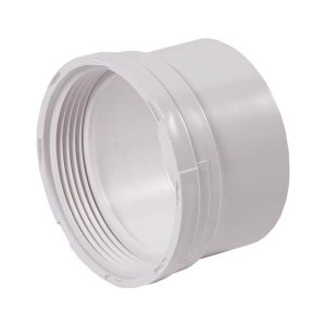 (image for) Schedule 35 3 in. Hub each X 3 in. D FPT PVC Pipe Adapter 1 pk