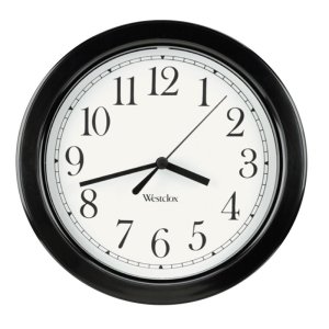(image for) 8-1/2 in. L x 8-1/2 in. W Indoor Analog Wall Clock Plas