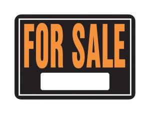 (image for) Hy-Glo English Black For Sale Sign 9.25 in. H x 14 (CLOSEOUT)