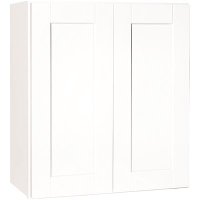 (image for) Shaker Satin White Assembled Wall Cabinet 27 x 30 x 12