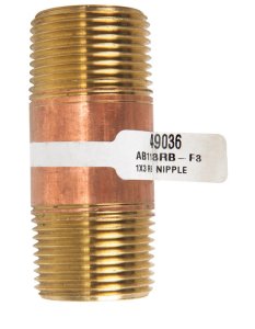 (image for) 1 in. MPT x 1 in. Dia. x 3 in. L MPT Brass Nipple