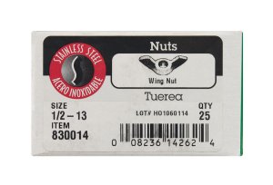 (image for) 1/2 in. Cold Forged Stainless Steel SAE Wing Nut 25 pk