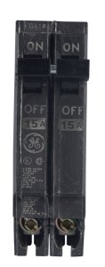 (image for) 15 amps Standard 2-Pole Circuit Breaker GE Q-Line