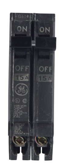 (image for) 15 amps Standard 2-Pole Circuit Breaker GE Q-Line