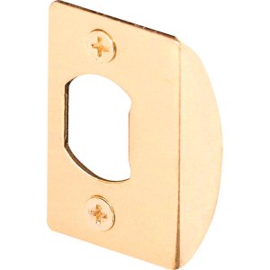 (image for) 2.25 in. H x 1-5/8 in. L Brass-Plated Steel Latch Str