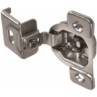 (image for) 1-1/4 in. Overlay Satin Nickel Adjustable Concealed Hinge 2-Pack