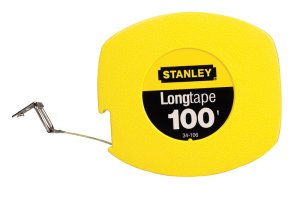(image for) 100 ft. L x 0.38 in. W Long Tape Measure Yellow 1 pk