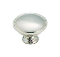 (image for) Round Cabinet Knob 1-5/16 in. Dia. 15/16 in. Bru