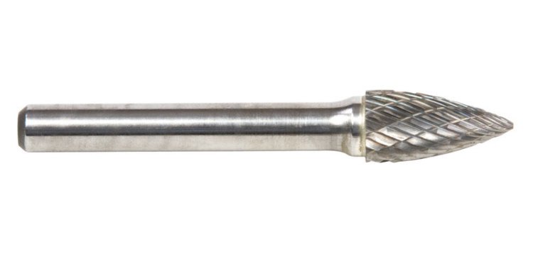 (image for) Forney 3/8 in. D X 2.5 in. L Tree Burr Tungsten Carbide 1 pc