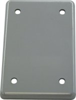 (image for) Rectangle PVC 1 gang Electrical Cover For Single Gang FS