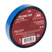 (image for) 3/4 in. W x 22 ft. L Blue Rubber Splicing Tape