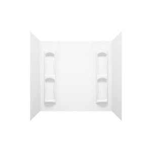 (image for) 59 in. H X 31-3/4 in. W X 60-1/2 in. L White Tub Surround