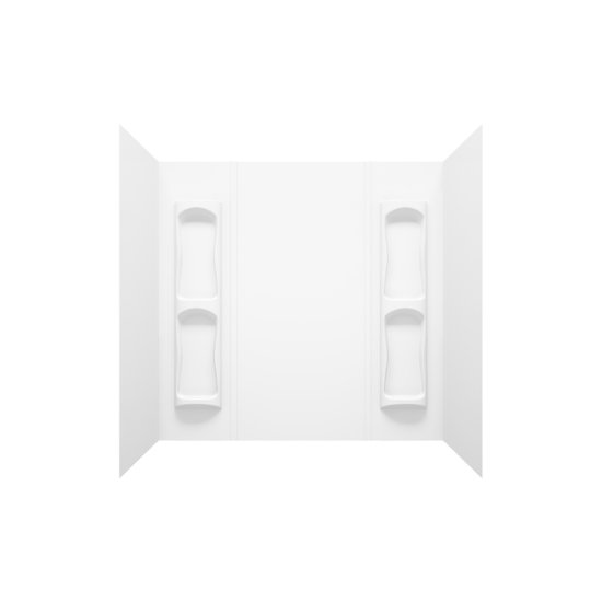 (image for) 59 in. H X 31-3/4 in. W X 60-1/2 in. L White Tub Surround