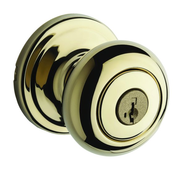 (image for) Polished Brass Entry Lockset SmartKey Juno