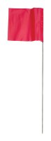 (image for) 21 in. Fluorescent Red Marking Flags Polyvinyl 100 p