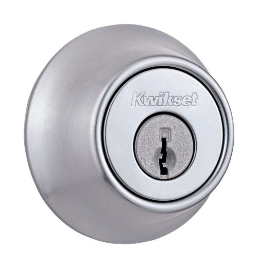 (image for) Satin Chrome Single Cylinder Deadbolt