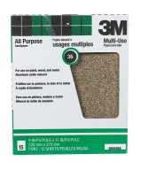 (image for) 11 in. L x 9 in. W 36 Grit Aluminum Oxide Sandpaper 15 pk