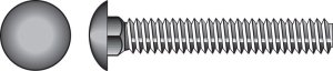 (image for) 1/4 in. Dia. x 3/4 in. L Stainless Steel Carriage Bolt 5
