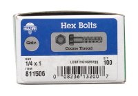(image for) 1/4 in. Dia. x 1 in. L Hot Dipped Galvanized Steel Hex B
