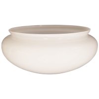 (image for) 3-7/8 in. Handblown White Mushroom Shade with 7-3/4 i