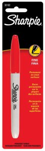 (image for) Red Fine Tip Permanent Marker 1 pk