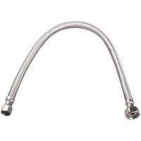 (image for) 3/8 in. Flare x 1/2 in. FIP x 16 in. Braided Stainless Steel