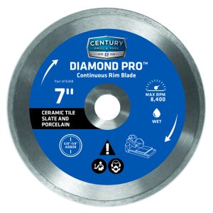 (image for) 7 in. Dia. x 7/8 Diamond Continuous Rim Diamond Saw Blade 1