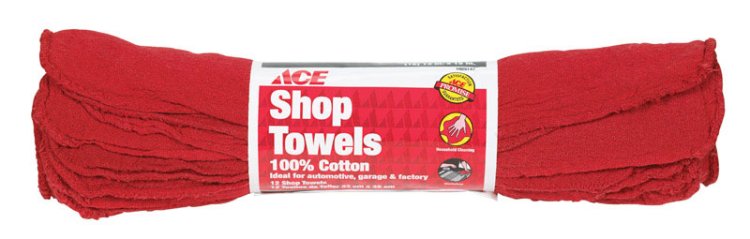 (image for) Cotton Shop Towels 14 in. W x 12 in. L 12 pk