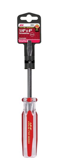 (image for) 1/4 in. x 4 in. L Slotted Screwdriver 1 pc.