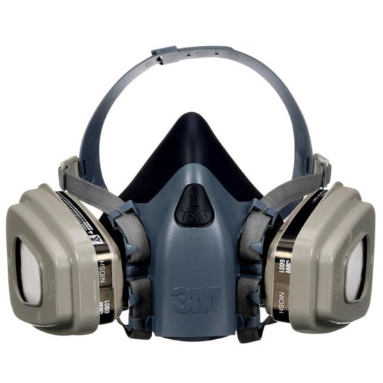 (image for) P95 Half Face Respirator Valved Blue L 1 pc