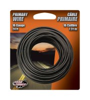 (image for) 24 ft. 16 Ga. Primary Wire Black