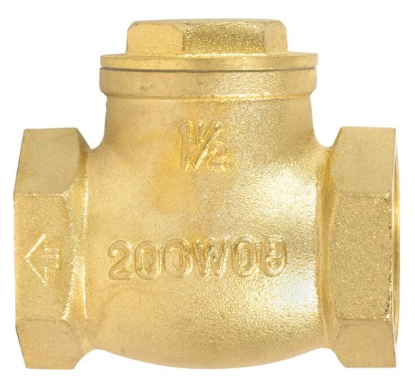 (image for) 1-1/2 in. Dia. x 1-1/2 in. Dia. Brass Swing Check Valve