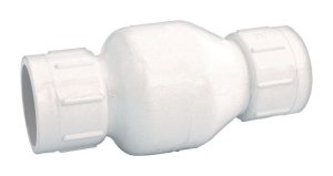 (image for) 1-1/2 in. Dia. x 1-1/2 in. Dia. Plastic Spring Loaded Check