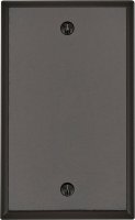 (image for) Brown 1 gang Thermoset Plastic Blank Wall Plate 1 pk