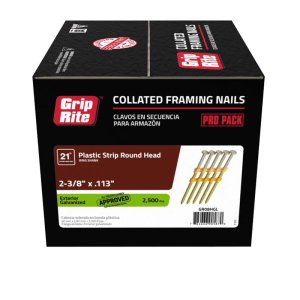 (image for) Grip-Rite 2-3/8 in. 12 Ga. Angled Strip Hot-Dip Galvanized Frami
