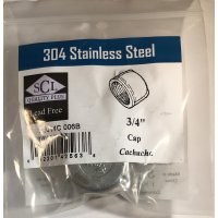 (image for) 3/4 in. FPT Stainless Steel Cap